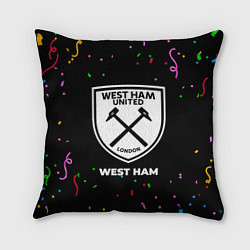 Подушка квадратная West Ham конфети