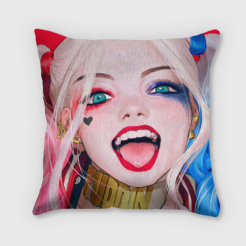 Подушка квадратная Харли квин / 3D-принт – фото 1