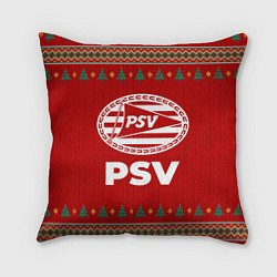 Подушка квадратная PSV new year