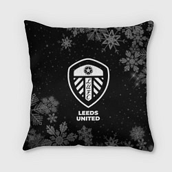 Подушка квадратная Снежный Leeds United