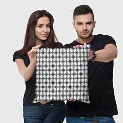 Подушка квадратная Цветочная готика, цвет: 3D-принт — фото 2