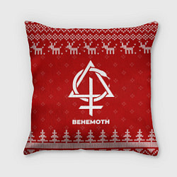 Подушка квадратная Новогодний Behemoth с оленями