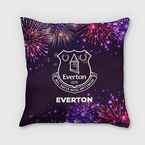 Подушка квадратная Праздничный Everton / 3D-принт – фото 1