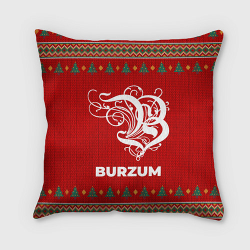 Подушка квадратная Burzum new year / 3D-принт – фото 1
