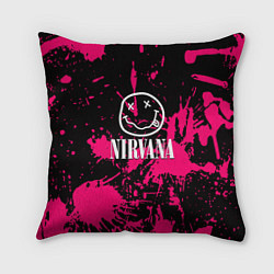 Подушка квадратная Nirvana pink color