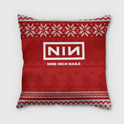 Подушка квадратная Новогодний Nine Inch Nails