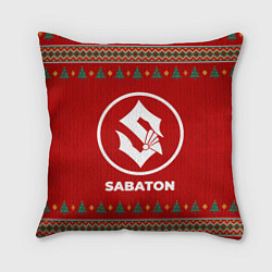 Подушка квадратная Sabaton new year, цвет: 3D-принт