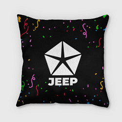 Подушка квадратная Jeep конфети