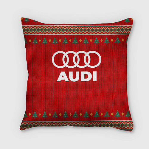 Подушка квадратная Audi new year / 3D-принт – фото 1