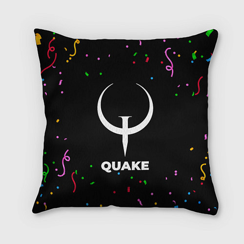 Подушка квадратная Quake конфети / 3D-принт – фото 1