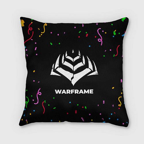 Подушка квадратная Warframe конфети / 3D-принт – фото 1