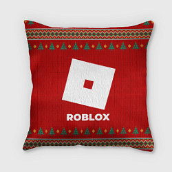 Подушка квадратная Roblox new year, цвет: 3D-принт
