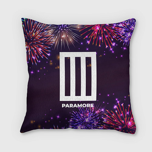 Подушка квадратная Праздничный Paramore / 3D-принт – фото 1