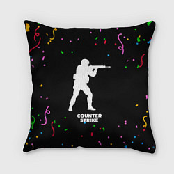 Подушка квадратная Counter Strike конфети