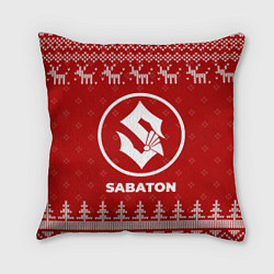 Подушка квадратная Новогодний Sabaton с оленями