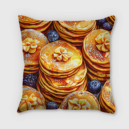 Подушка квадратная Блинчики / 3D-принт – фото 1