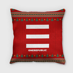 Подушка квадратная OneRepublic new year, цвет: 3D-принт