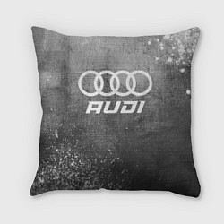 Подушка квадратная Audi - grey gradient