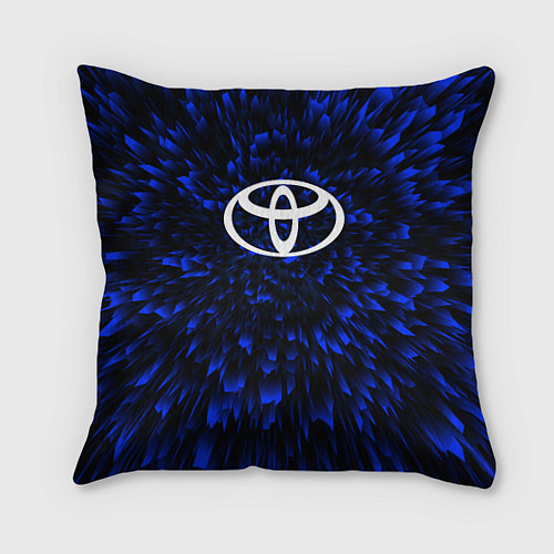 Подушка квадратная Toyota blue energy / 3D-принт – фото 1