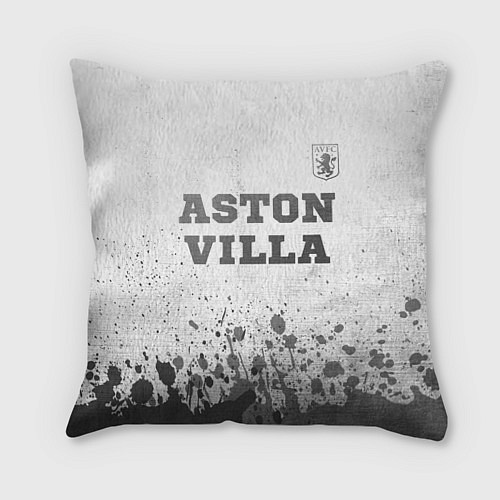 Подушка квадратная Aston Villa - white gradient посередине / 3D-принт – фото 1