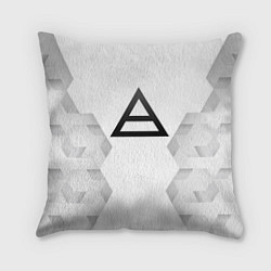 Подушка квадратная Thirty Seconds to Mars white poly