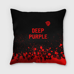 Подушка квадратная Deep Purple - red gradient посередине, цвет: 3D-принт