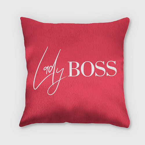 Подушка квадратная Леди босс - главная в парне / 3D-принт – фото 1