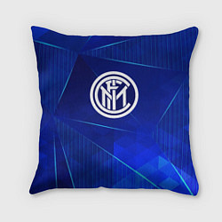 Подушка квадратная Inter blue poly