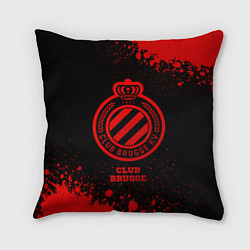 Подушка квадратная Club Brugge - red gradient