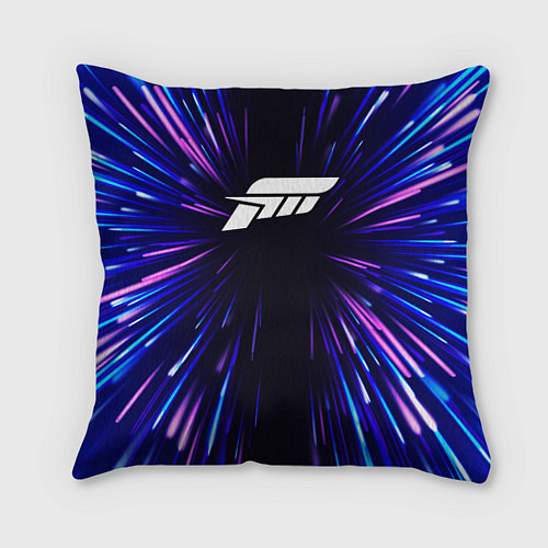 Подушка квадратная Forza Horizon neon energy / 3D-принт – фото 1