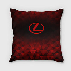 Подушка квадратная Lexus red poly