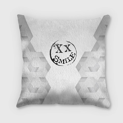 Подушка квадратная Avril Lavigne white poly / 3D-принт – фото 1