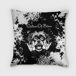 Подушка квадратная Children of Bodom рок пес