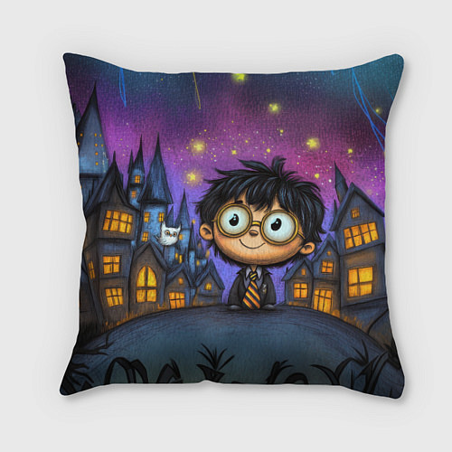 Подушка квадратная Гарри Поттер мультяшный / 3D-принт – фото 1