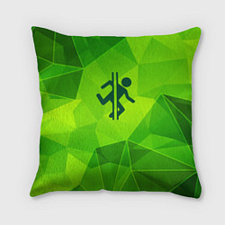 Подушка квадратная Portal green poly