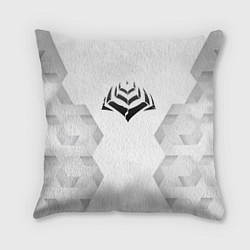 Подушка квадратная Warframe white poly
