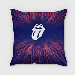 Подушка квадратная Rolling Stones red energy, цвет: 3D-принт