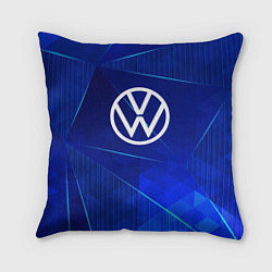 Подушка квадратная Volkswagen blue poly