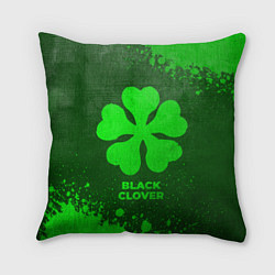 Подушка квадратная Black Clover - green gradient