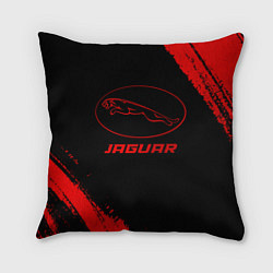 Подушка квадратная Jaguar - red gradient, цвет: 3D-принт