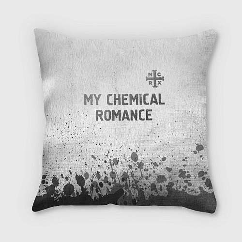 Подушка квадратная My Chemical Romance - white gradient посередине / 3D-принт – фото 1