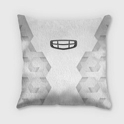 Подушка квадратная Geely white poly