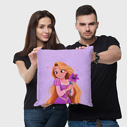 Подушка квадратная Rapunzel - big pictures, цвет: 3D-принт — фото 2