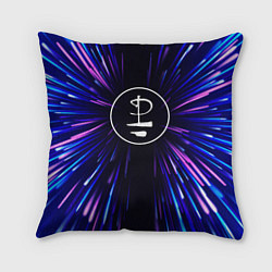 Подушка квадратная Pink Floyd neon energy