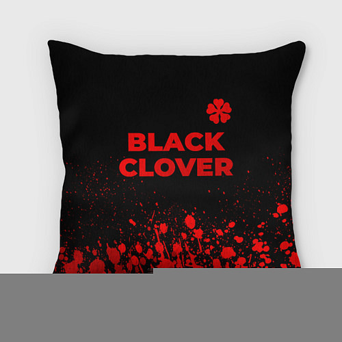 Подушка квадратная Black Clover - red gradient посередине / 3D-принт – фото 1