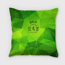 Подушка квадратная Sporting green poly