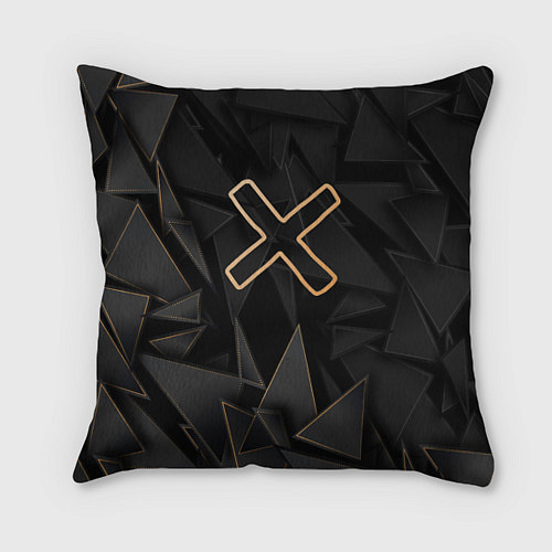 Подушка квадратная A Silent Voice golden poly / 3D-принт – фото 1