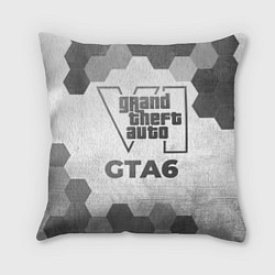 Подушка квадратная GTA6 - white gradient