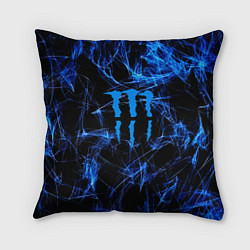Подушка квадратная Monster energy искры дымы