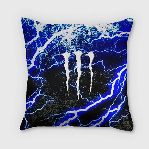 Подушка квадратная Monster storm energy / 3D-принт – фото 1